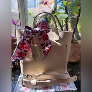 Portland Leather Bone Mini Crossbody Tote Bundle 🦴